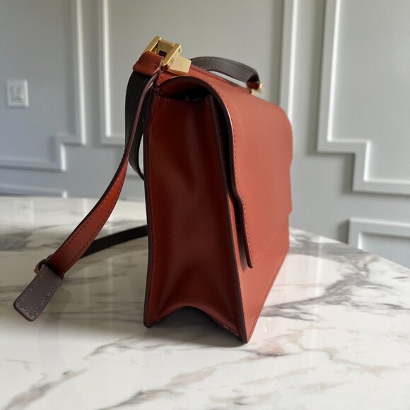 NWT - Marni Trunk Slim Shoulder Bag - Brick Red🤎❤️ - Picture 8 of 9